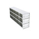 Upright Stainless-Steel Freezer Rack for 50-Cell Hinged Top Plastic Boxes, 5 x 3 Configuration, 15 Box Capacity