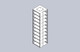 Stainless Steel Freezer Racks for 50 Cell Hinge Lid Storage Boxes, Vertical Configuration, 8 Box Capacity