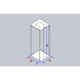Vertical Rack for 50-Cell 1.5 ml Microtube Boxes, Holds 18 boxes