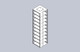 Stainless Steel Vertical Rack for SBS formatted boxes, Holds 10 boxes