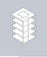 Vertical Freezer Rack for 25-Place Slide Boxes, Holds 6 boxes, view 4