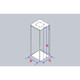 Vertical Freezer Half (Slim) Rack for 3" boxes, Holds 6 boxes, view 3
