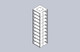 Vertical Freezer Rack for SBS Formatted Boxes, Holds 16 Boxes