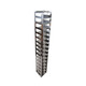 Aluminum Freezer Racks for 2" Mini Boxes, Vertical Configuration, 15 Box Capacity
