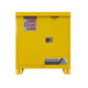 Outdoor Flammable Yellow Safety Cabinet, 2 Shelves, Manual Close