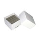 2" Mini White Cardboard Freezer Box