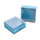 Cryostorage box, 100 place (10x10), polycarbonate, with hinged lid (5.25x5.25x2 in), 5/Pk - Image 4