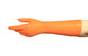 Ansell® 174149 AciTek® 49-252 Cleanroom Latex Acid Gloves, Class 100 (ISO 5), Orange, 14-Inch,