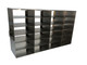 Upright Stainless Steel Freezer Rack - 2 Boxes, 4x6 Configuration