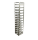 Stainless Steel Freezer Racks for 2" Boxes, Vertical Configuration, 13 Box Capacity