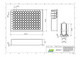 1.0 mL 96-Well Deep Well Plate, V-Bottom, Square Well, Black Alphanumeric, 5/Pk, 50/CS