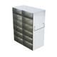 Upright Stainless-Steel Freezer Racks for 2” Boxes- Rack Only- 2 Boxes Deep x 6 Boxes High