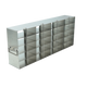 Upright Freezer Racks for 96 Deep-Well Microtiter Plates and Microtube Racks with Locking Rod – Rack Only – 4 x 6, 24 Box Capacity