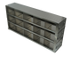 Upright Stainless-Steel Freezer Racks for 3.75″ Cardboard Boxes 5x3 Configuration, 15 Box Capacity