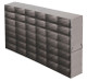 Stainless Steel Upright Freezer Rack for 25-Place Slide Boxes, 6x7, 42 Box Capacity