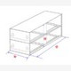 Upright Freezer Combination Drawer Racks for 2"Fiber Cardboard Boxes & 15ml Centrifuge Tubes, 4x2 Configuration, view 2