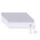 HPLC Chromatography Shell Vials 8mm with Starburst Plug cap, 1.0 mL WISP 96 Style, clear vial & flat base with caps, 8 x 40mm, 200/Pack