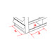 Upright Sliding Tray Freezer Rack for 3" Boxes, 4 x 5 Configuration, 20 Box Capacity
