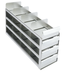 Upright Sliding Tray Freezer Rack for 3" Boxes, 4 x 5 Configuration, 20 Box Capacity