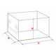 Upright Freezer Rack for 32/8 Flipper JR Reversible Multi-Boxes, 6 x 3 Configuration, 18 Box Capacity