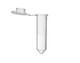 2.0mL Microtube with Cap, Conical Bottom, Natural Color, Sterile, Self-Standing Bag & Stop-Pops™, 500/Pk