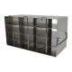 Stainless Steel Upright Freezer Rack for 0.2ml Tube 96-Well PCR Boxes 3 x 5 Configuration, 15 Box Capacity