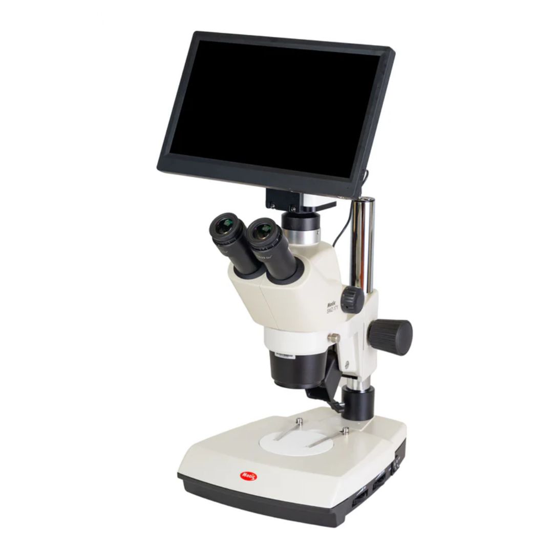Motic SMZ-171 TLED Stereo Trinocular Microscope with Camera