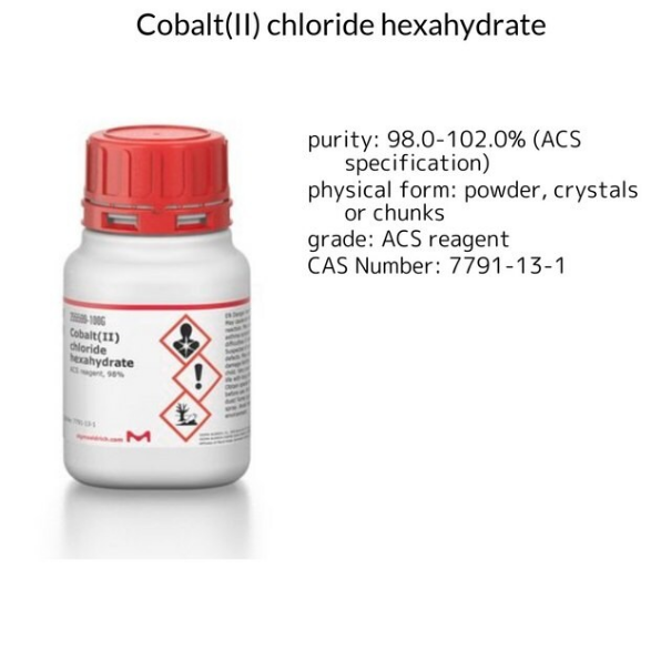 CQT、CQ 4+ Cobalt(II) chloride hexahydrate, 1 X 100 g (255599-100G