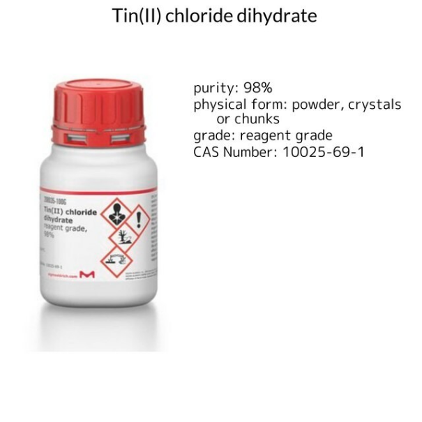 - order page - NA Tin(II) chloride dihydrate, 1 X 500 g (208035-500G