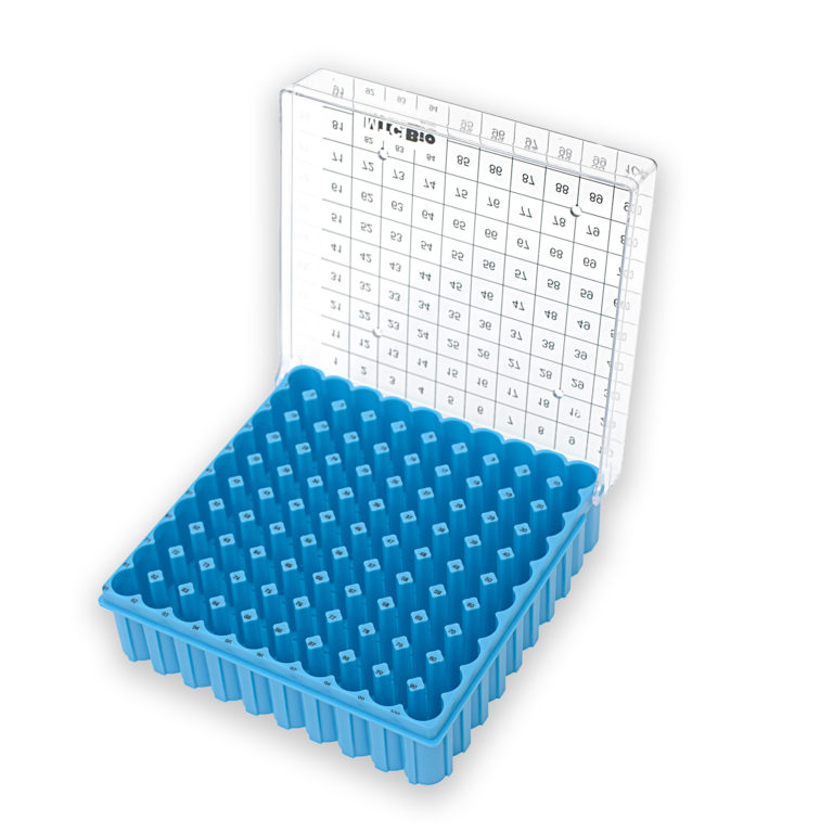 Cryogenic Boxes with Hinged Lid and Drainage Slots, Polycarbonate