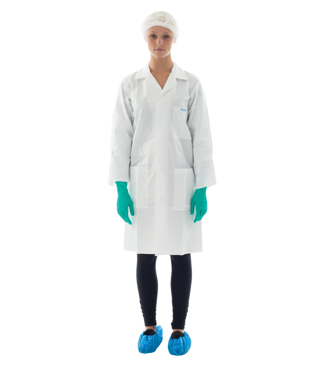 Durable Cleanroom Lab Coats with 3 Pockets | White | 30/Case