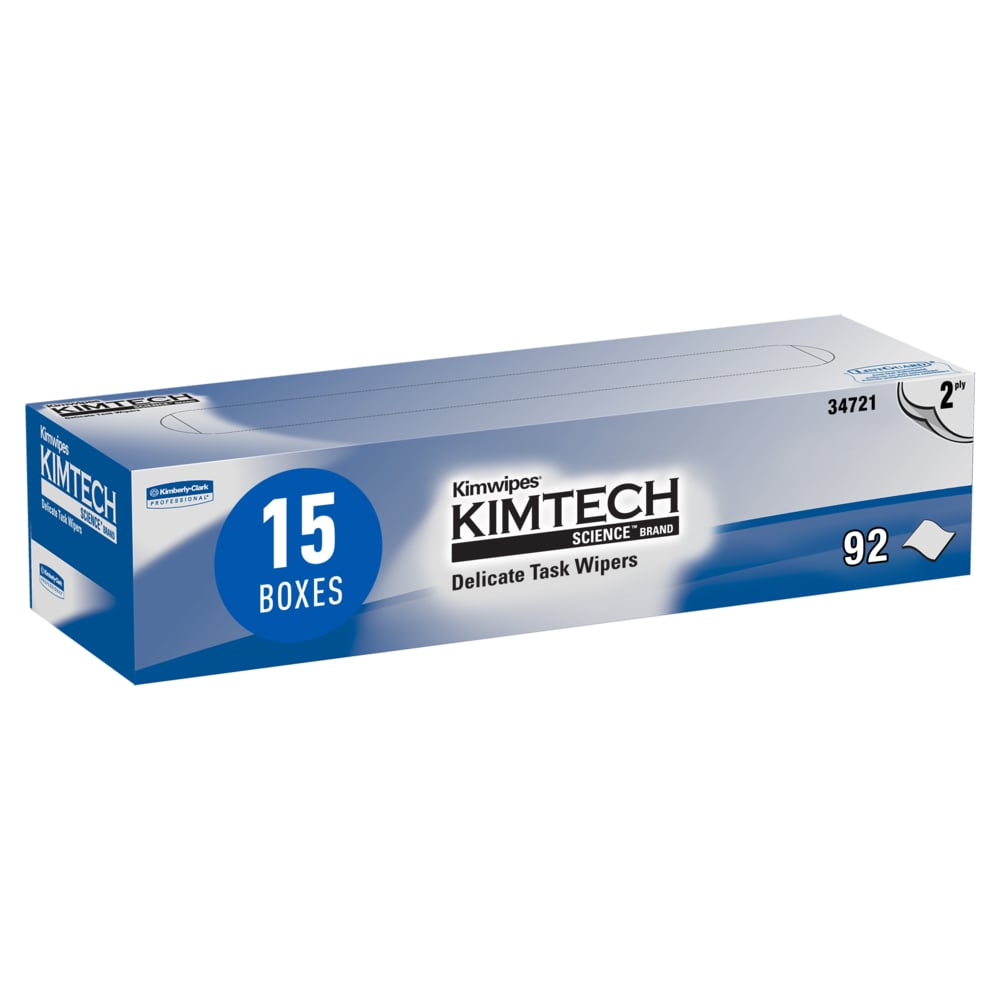 Kimwipes 34721 Delicate Task Wipers | 2-Ply, 14.7