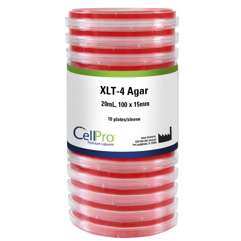 XLT-4 Agar, 20mL, 100x15mm, 10/Pk