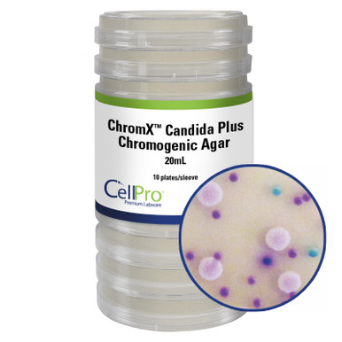 maao様　AGARISM 4色　L ChromX™ Candida Plus Chromogenic Agar, 20 mL, 10/Pk