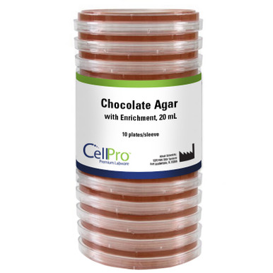 XLD Agar w/Novobiocin, 20mL, 15x100mm Monoplate, 10/Pk