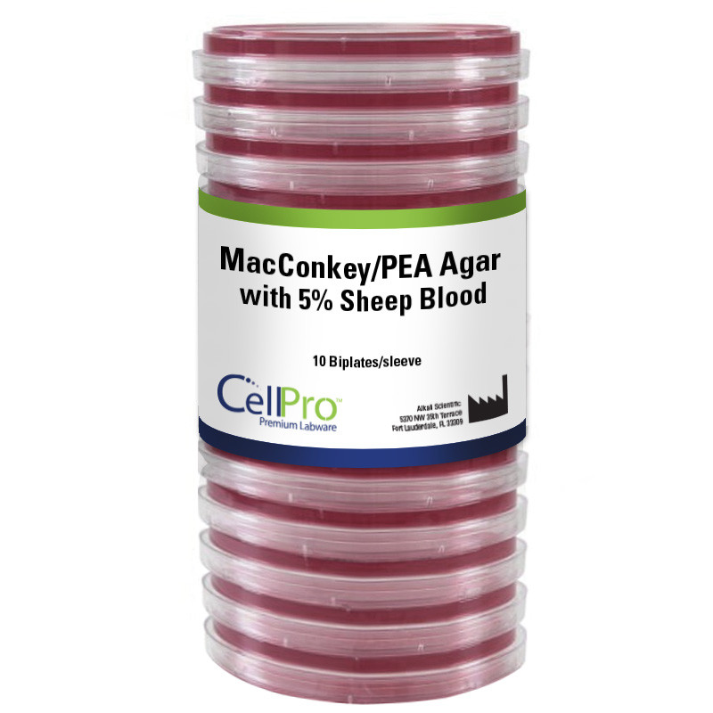 XLD Agar w/Novobiocin, 20mL, 15x100mm Monoplate, 10/Pk