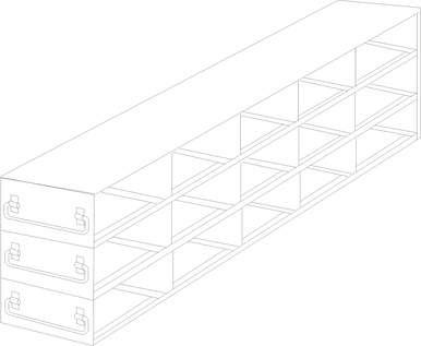 Stainless Steel Upright Freezer Drawer Rack for MATRIX Boxes, FluidX ...