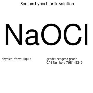 Sodium hypochlorite solution, 1 X 500 mL (239305-500ML