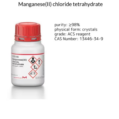 プラ・クリン　ルアンプー・サック Manganese(II) chloride tetrahydrate, 1 X 100 g (221279-100G