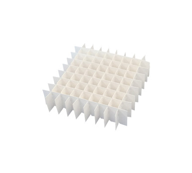 Cardboard Storage Box, 49 Place (7x7), White, For 15mL Centrifuge Tubes
