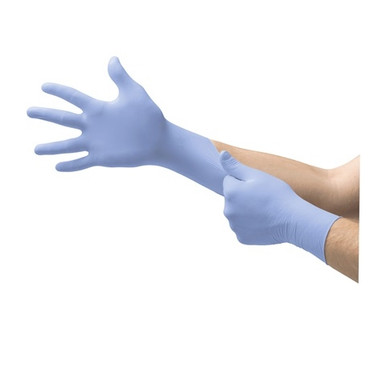 Microflex® FreeForm® SE FFS-700 Blue Nitrile Exam Gloves, 100/box, 1000/Case - Image 2