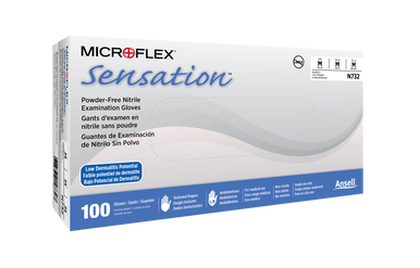 MicroFlex® Sensation® N73 Nitrile Gloves, 1000/Case