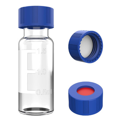 HPLC Chromatography Vial, 2mL AMBER Glass vial with Writing