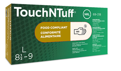 Ansell® TouchNTuff® 69-318 Lightweight Latex Gloves, 1000/Case