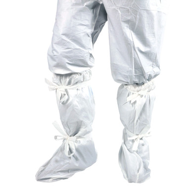Ansell® S-BDOB-L BioClean-D™ Sterile CleanTough™ Boot Covers with Polyurethane Soles, Class 10 (ISO 4), White, Extra-Long, 300/Case