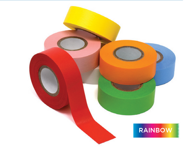 Three-Quarter-Inch Wide Laboratory Labeling Tape, 500 Per Roll, Assorted  Colors, 16 Rolls Per Box