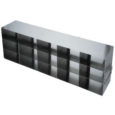 Stainless Steel Freezer Racks - 5x5 Configuration, 15 Box Capacity