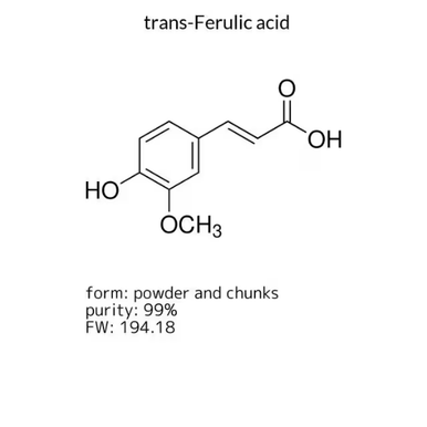 フルフル　様 trans-Ferulic acid, 1 X 5 g (128708-5G) | MilliporeSigma® (Sigma