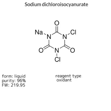 Nadcc Structure Sodium dichloroisocyanurate, 1 X 500 g (218928-500G) | MilliporeSigma ...