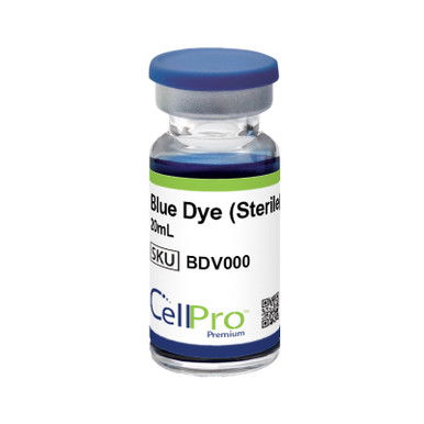Blue Dye 20mL (Sterile) 20mL Vial, 10/Pk